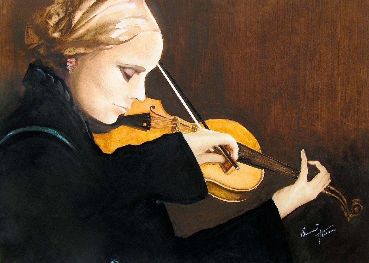 Femme au violon