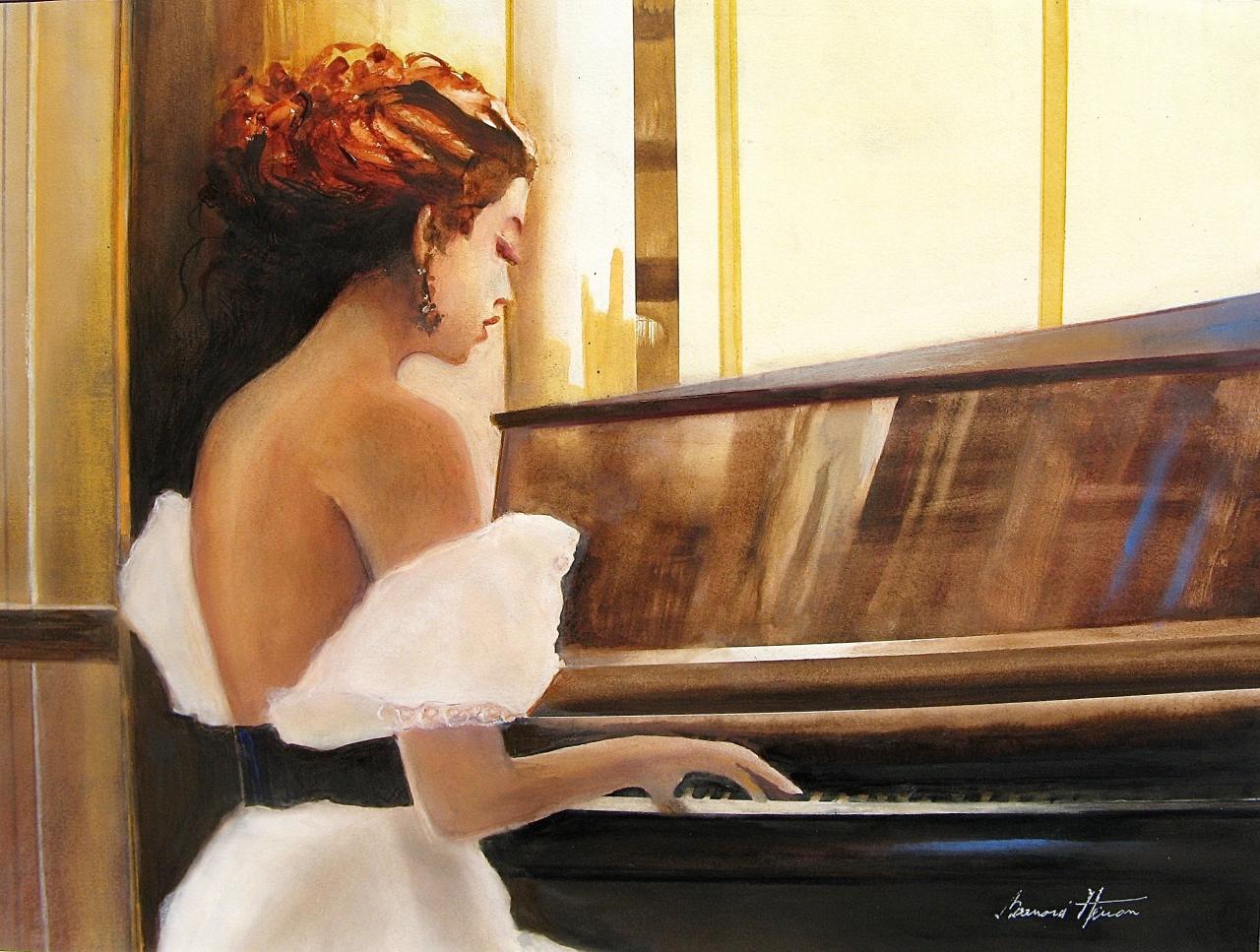 Jeune fille au piano