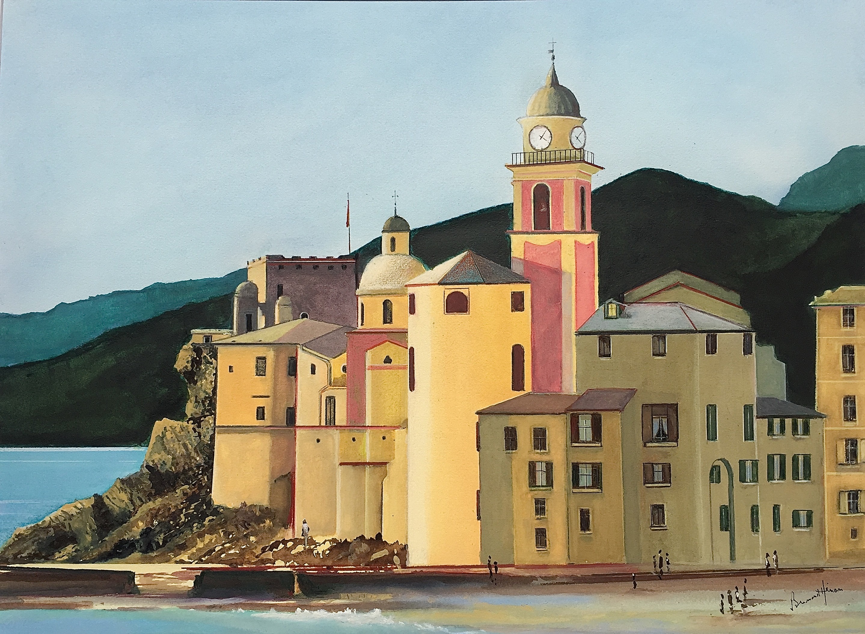 Italie - La Basilique de Camogli 