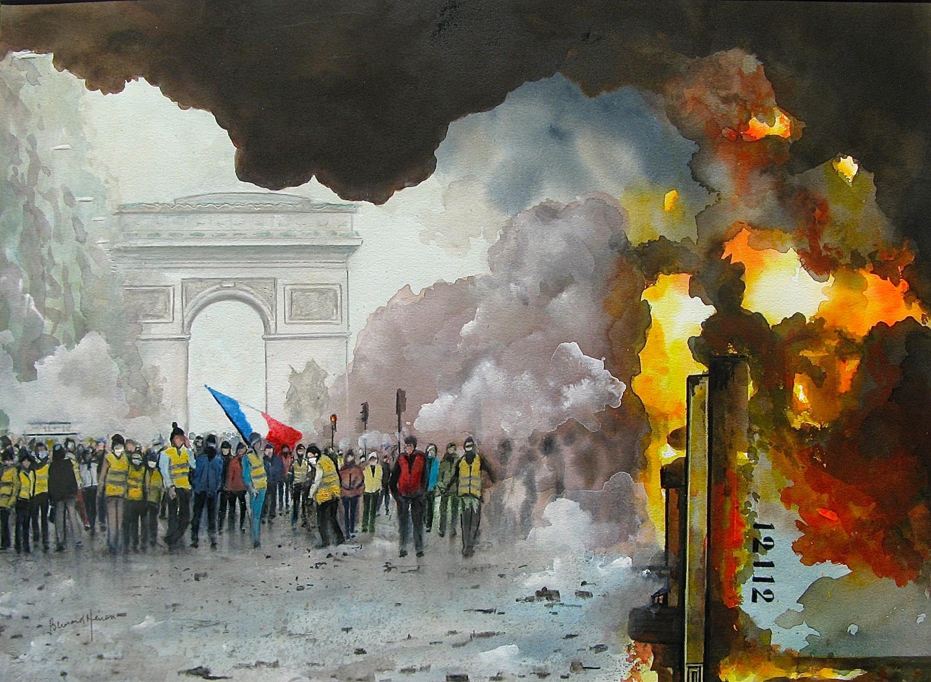 Paris - le 24 Novembre 2018 sur les Champs Elysées