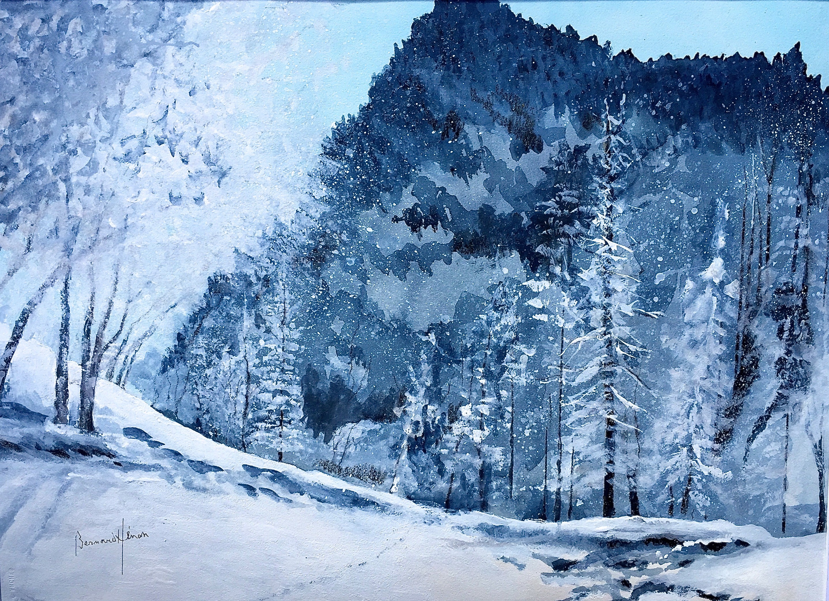 Promenade dans la neige à Méribel